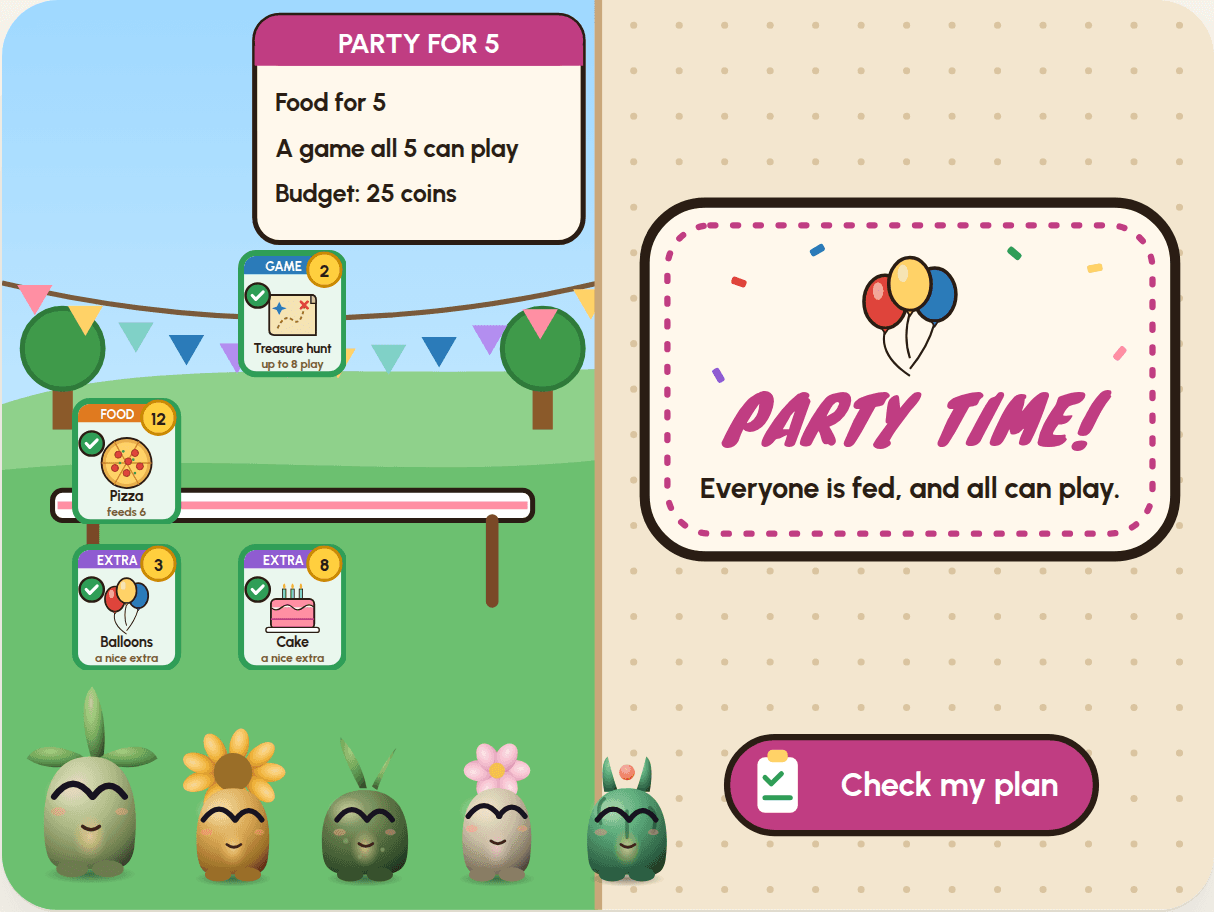 Party Planner, coming soon.